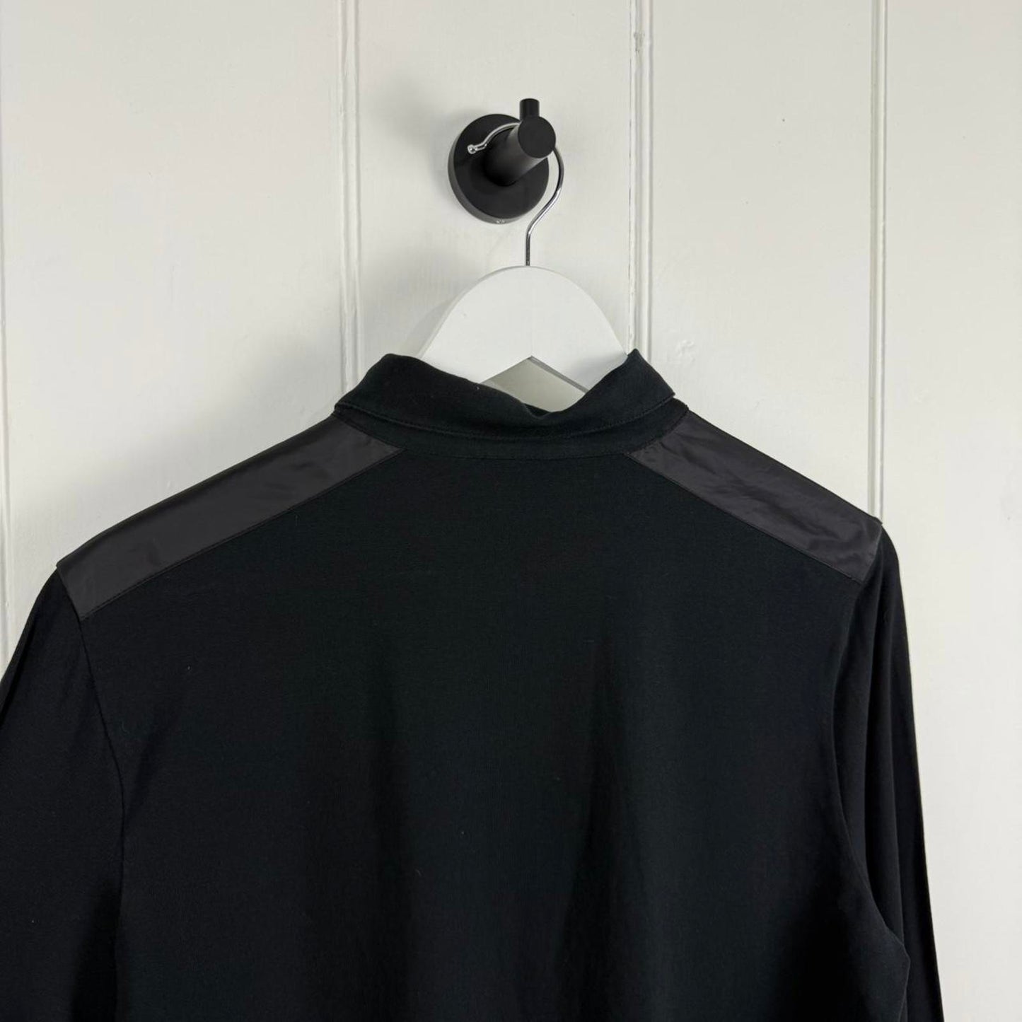 Prada Long Sleeve Polo with Nylon Pocket (M)