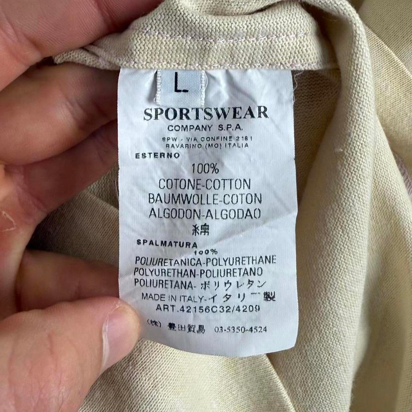 Stone Island Long Sleeve Logo Tee (L)