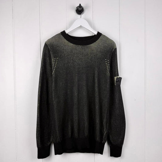 Stone Island Shadow Project Ribbed Cotton Jumper (M)