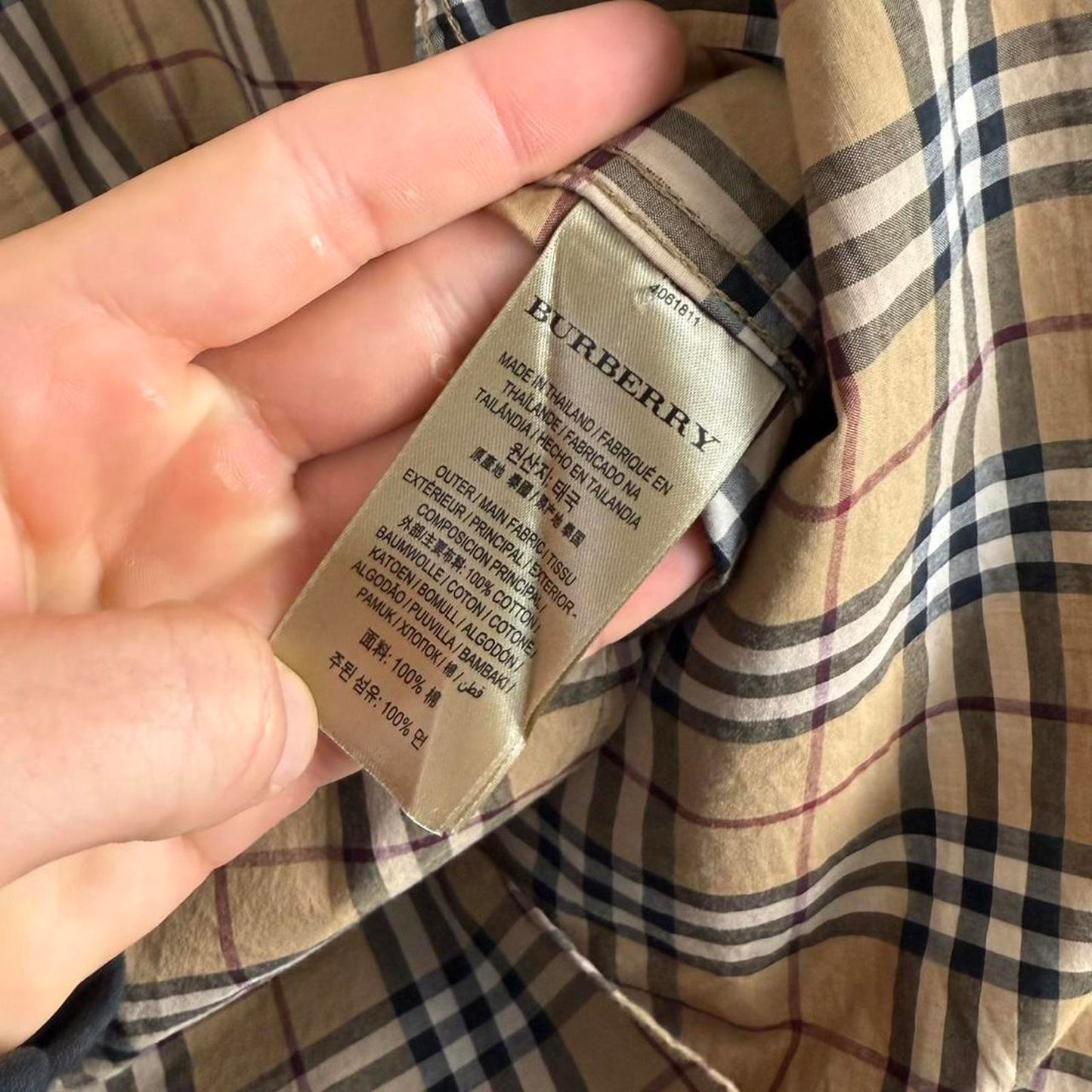 Burberry Nova Check Shirt Longsleeve (S)