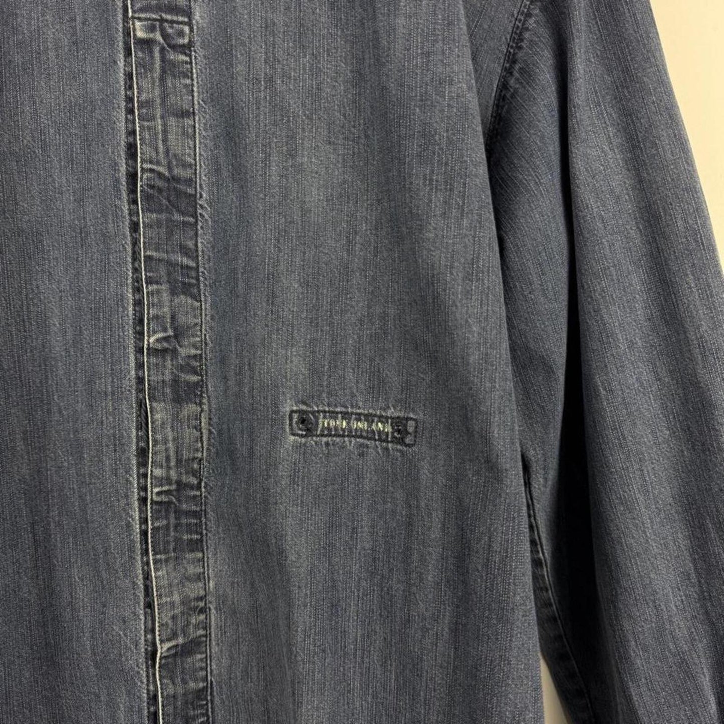 Stone Island Denim Logo Shirt Blue (M)