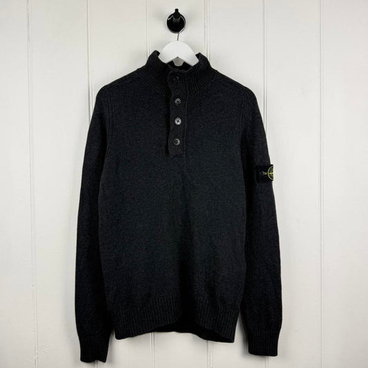 Stone Island Wool Knit Half-Button Jumper (M)