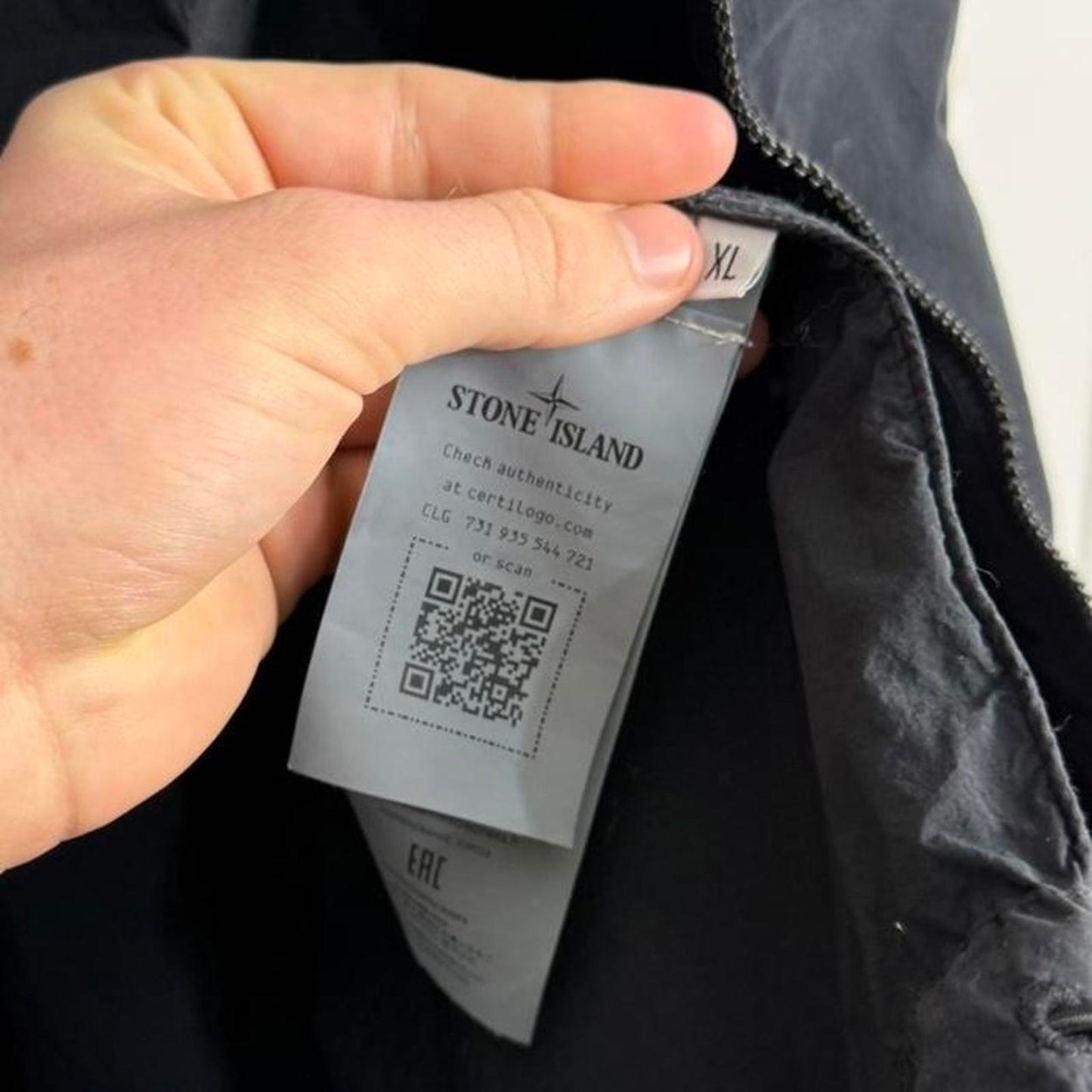 Stone Island Ghost Piece Nylon Smerrigliato Hooded Jacket (XL)