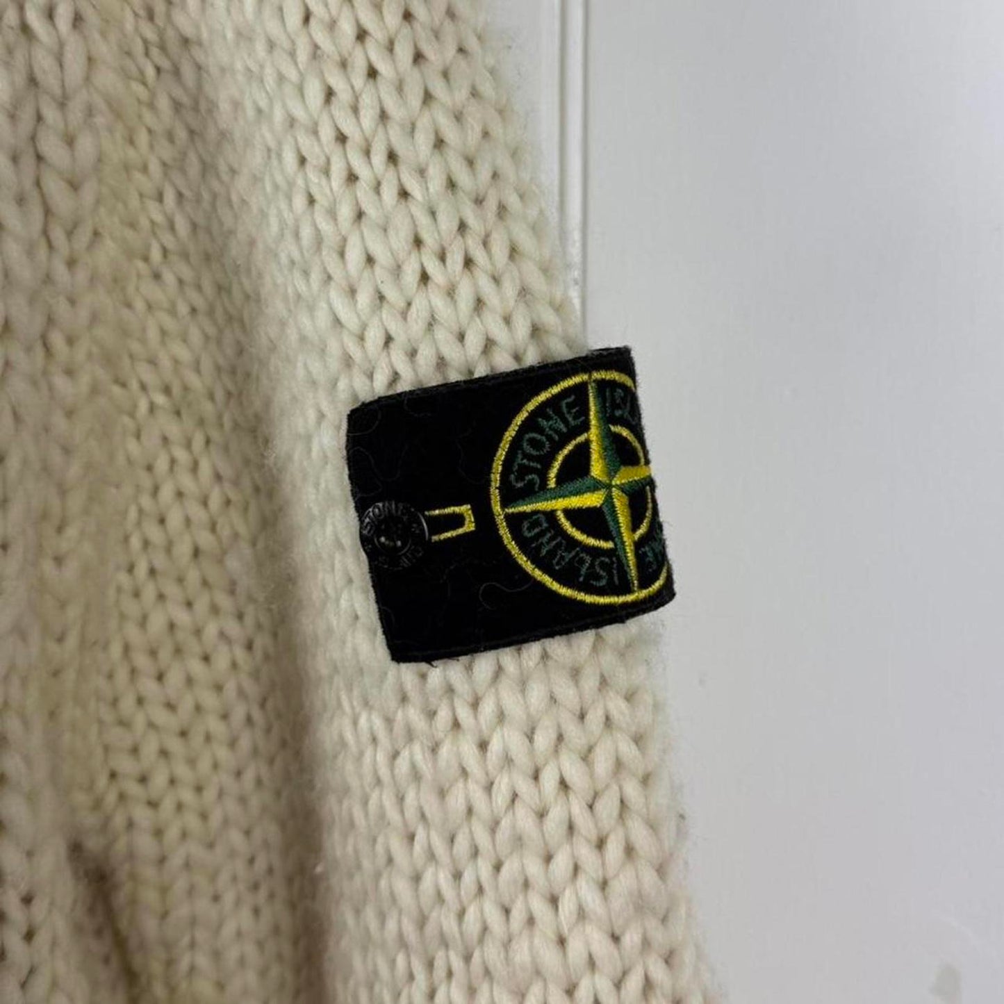Stone Island Heavy Knit Hooded Zip Jacket (L)