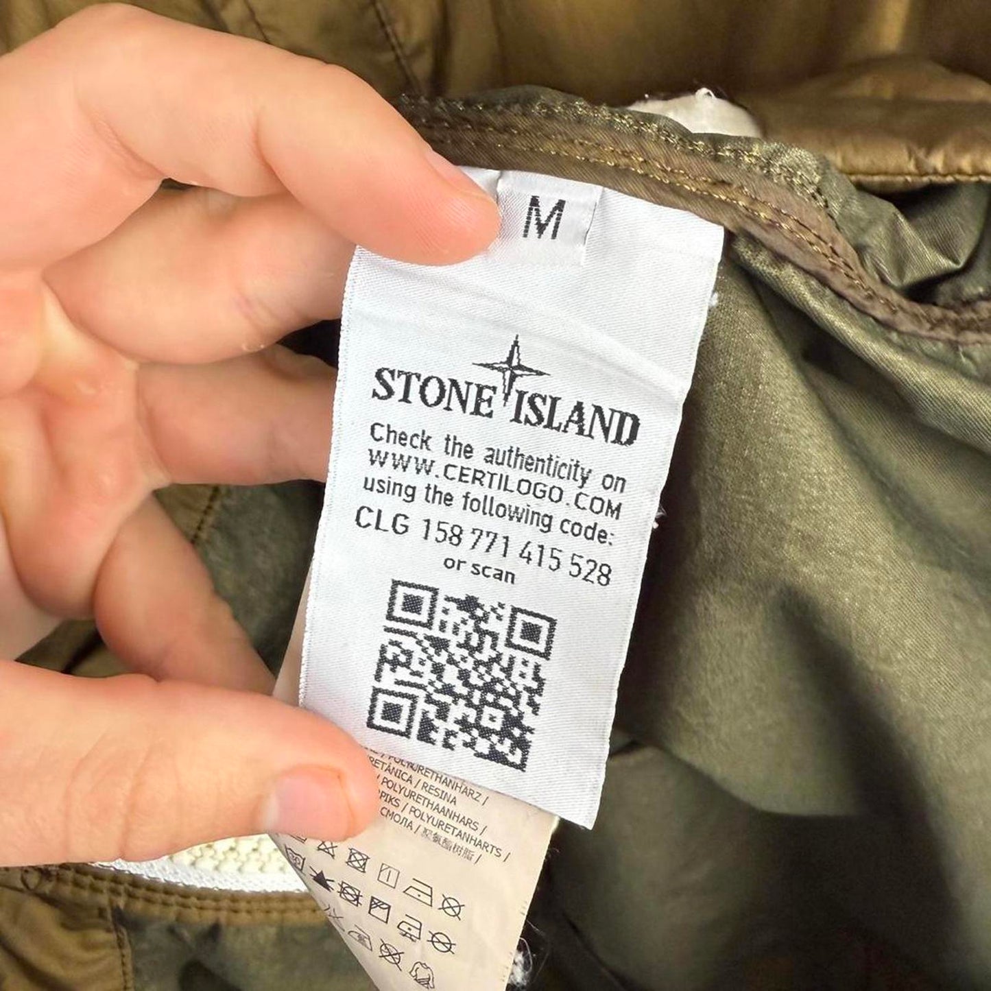 Stone Island Membrana TC Jacket in Brown (M)