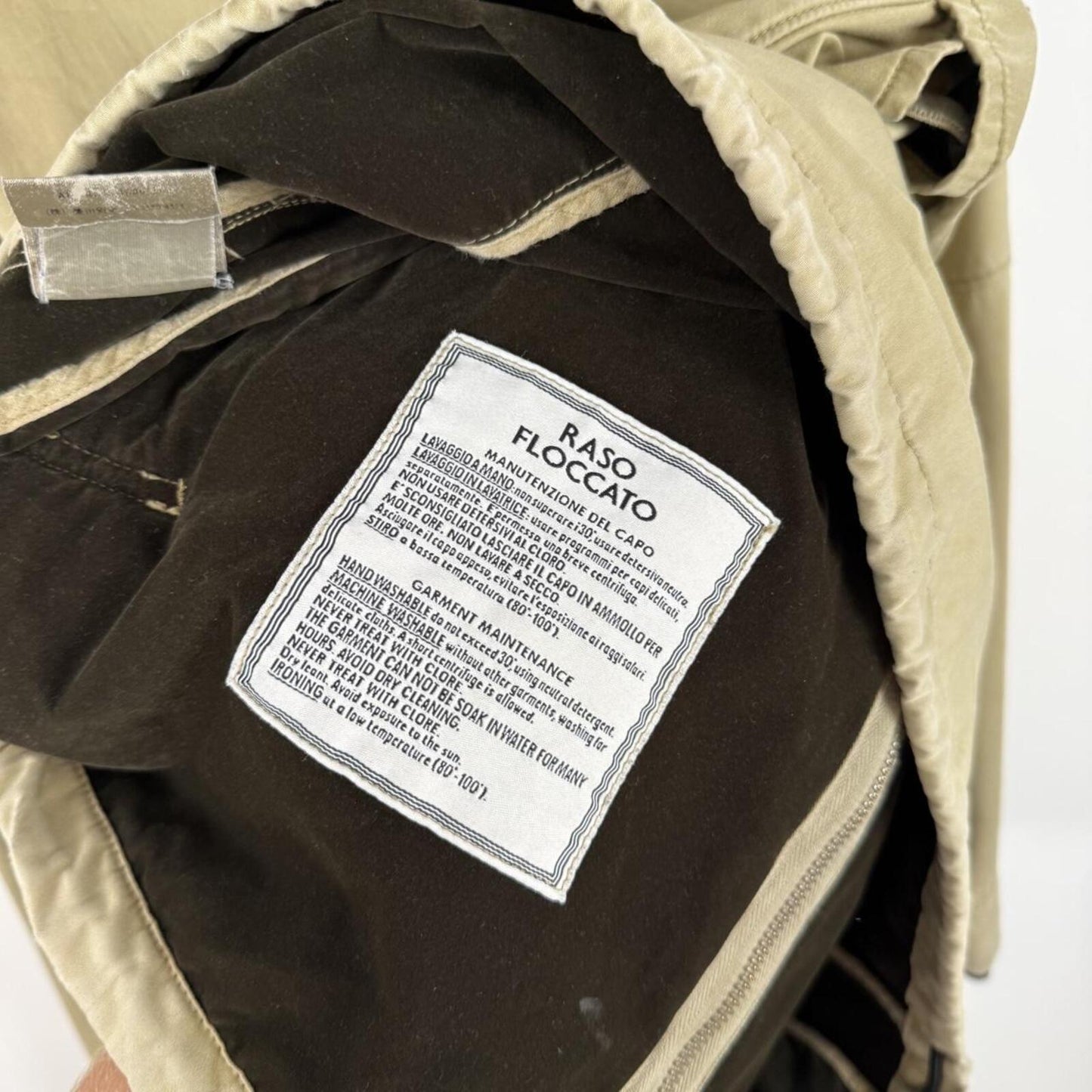 Stone Island Raso Floccato ‘Riot Mask’ Jacket Beige (L)