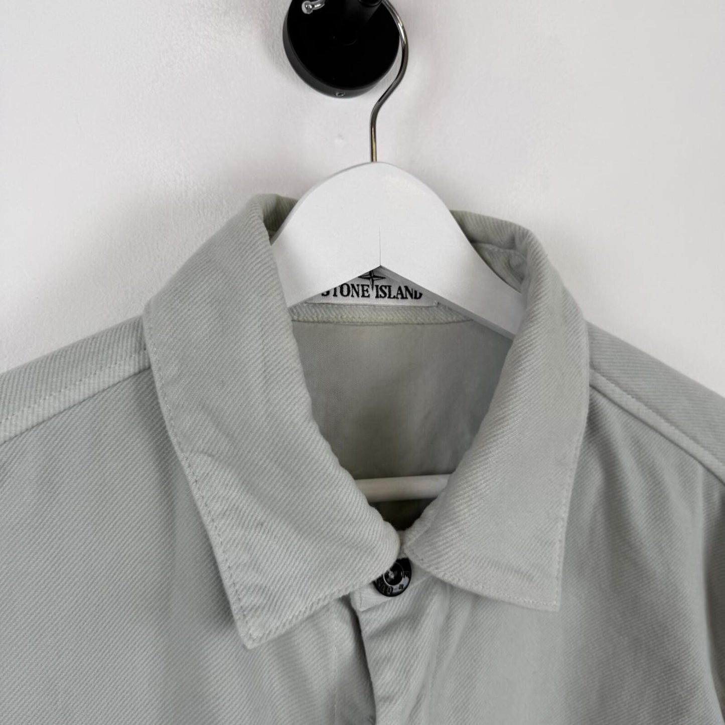 Stone Island Heavyweight Overshirt Jacket Sage Green (M)