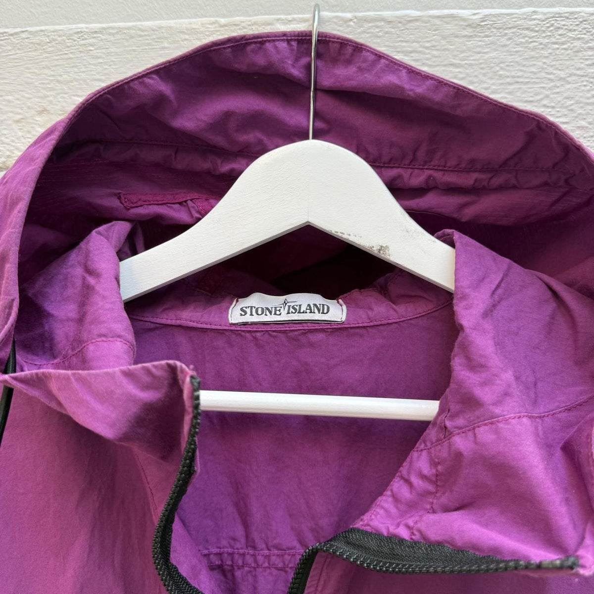 Stone Island Purple Hooded Smock Jacket (XL)