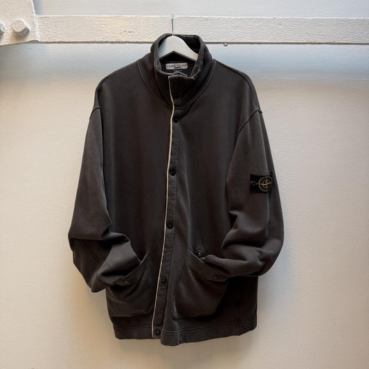 Stone Island Popper Front Sweatshirt Jacket (XL)