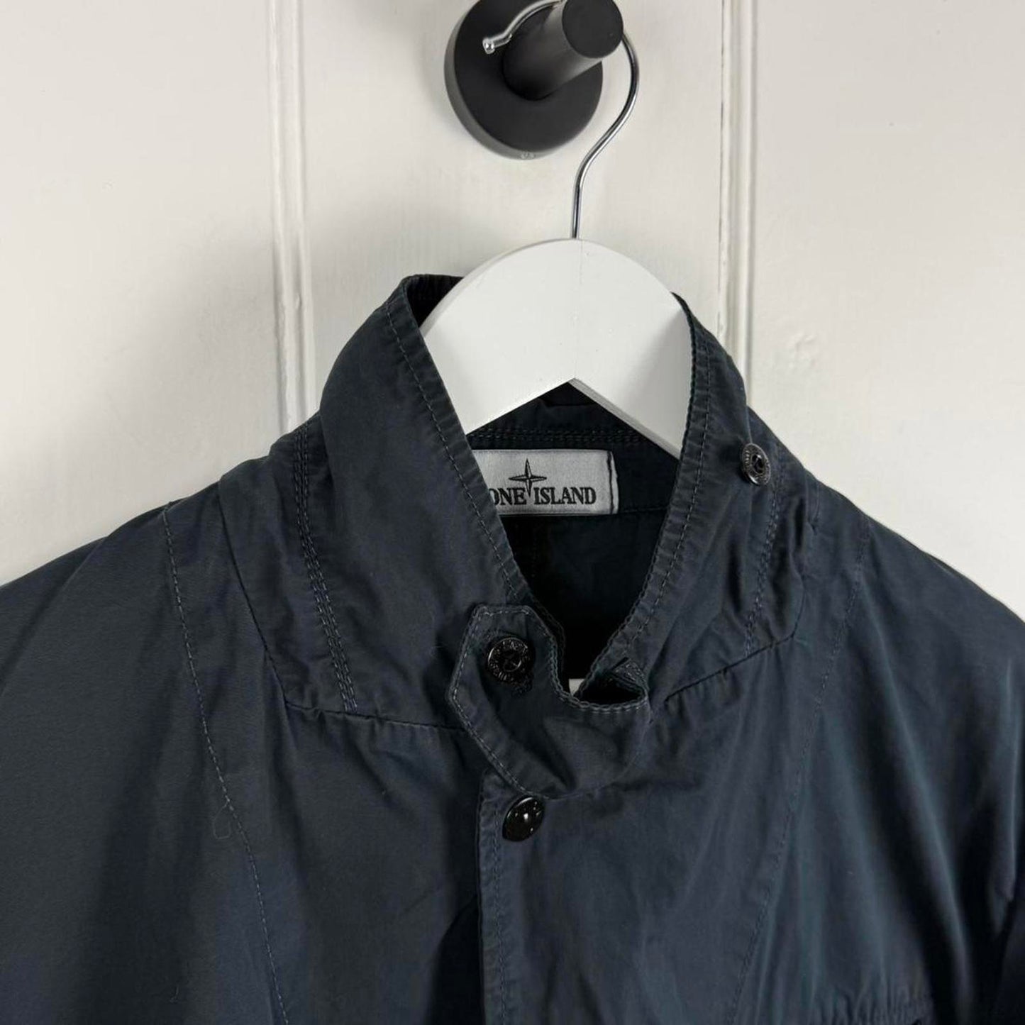 Stone Island Tela Smerigliata Jacket Navy/Black (L)