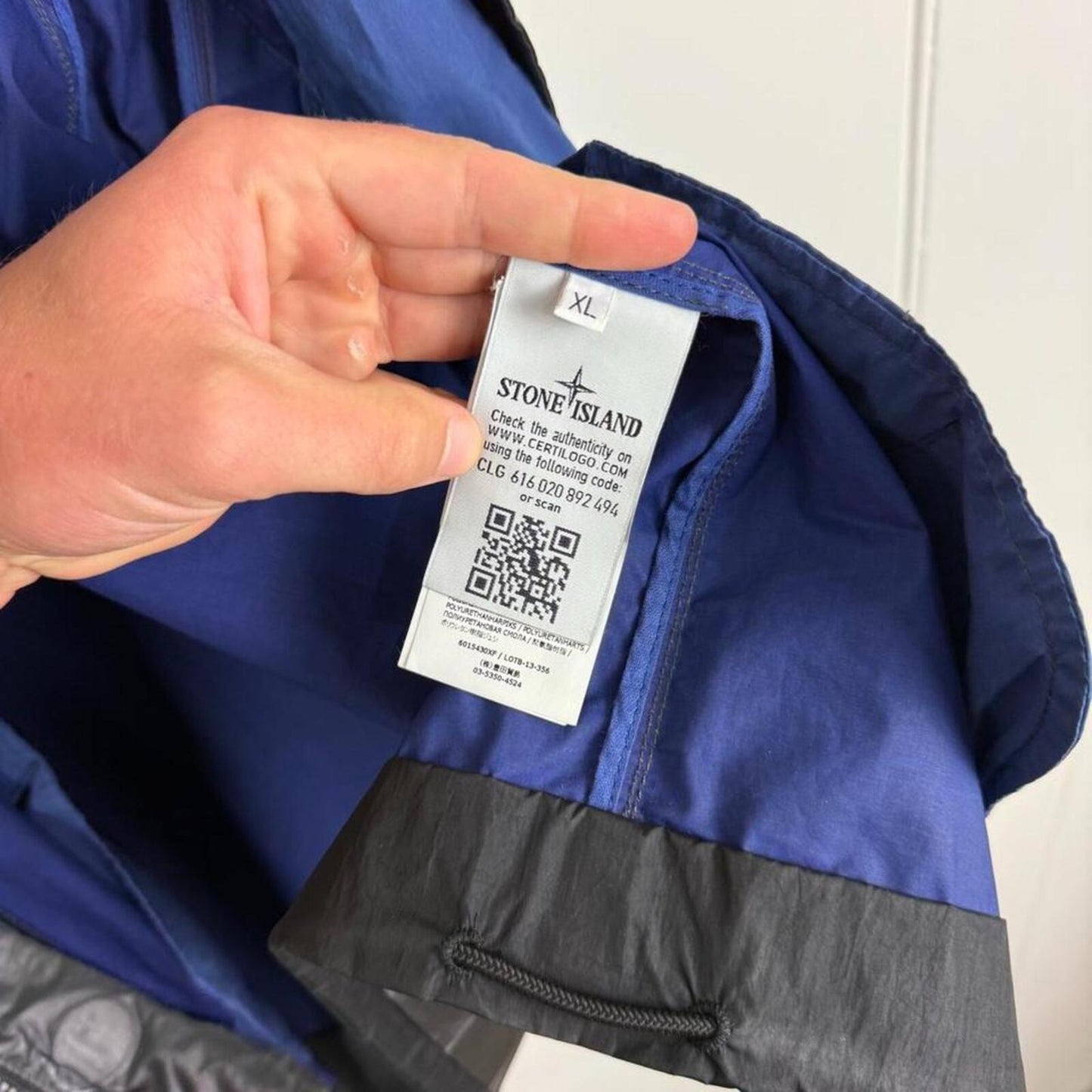 Stone Island Marina Heat Reactive Jacket Black / Blue (XL)
