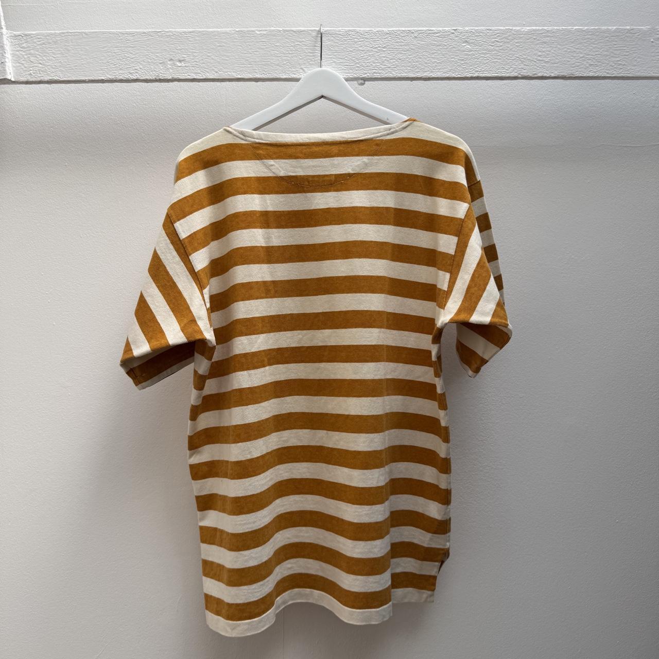 1989 Stone Island Reflective Logo T-shirt in yellow (M)