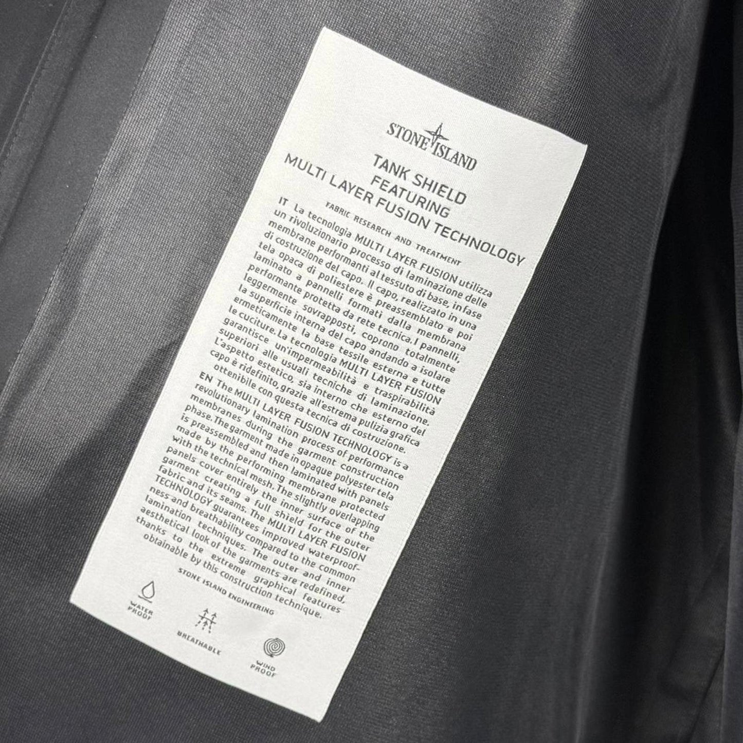 Stone Island Marina Tank Shield Hooded Jacket Black (3XL)