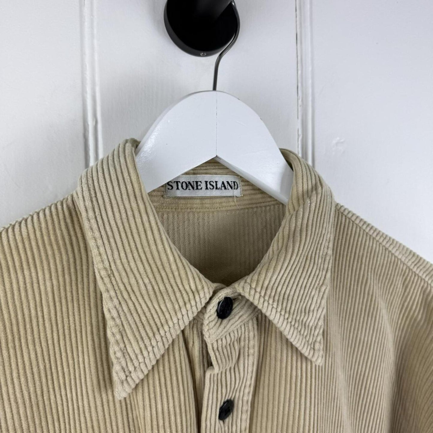 Stone Island 1991 Front Patch Jumbo Corduroy Shirt (XL)