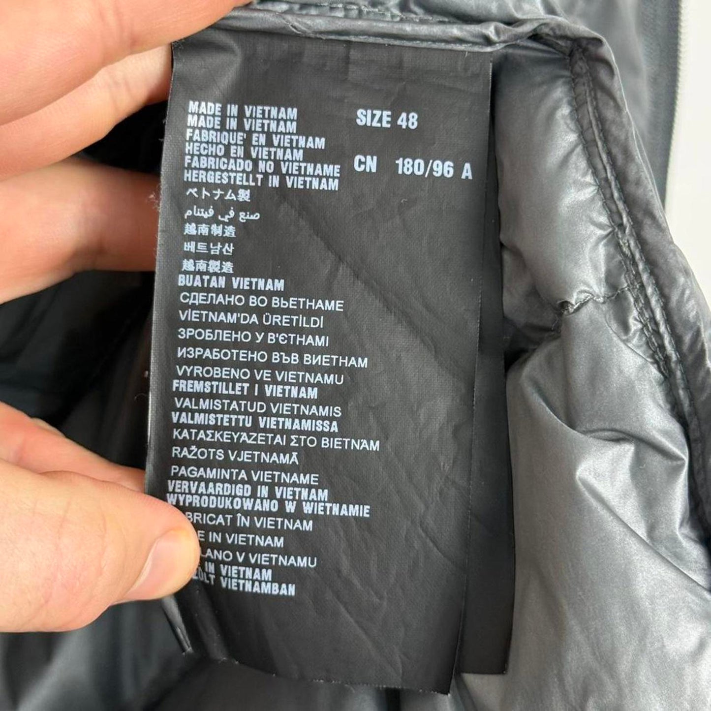 Prada Down Puffer Vest Grey (M)