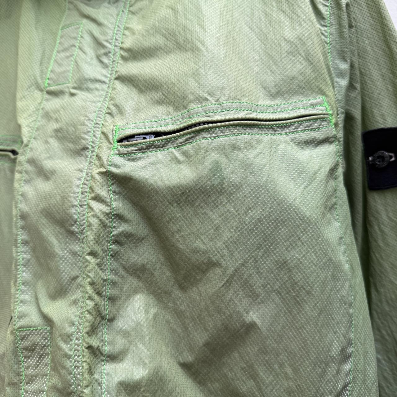 Stone Island Pixel Reflective Jacket Green (L)