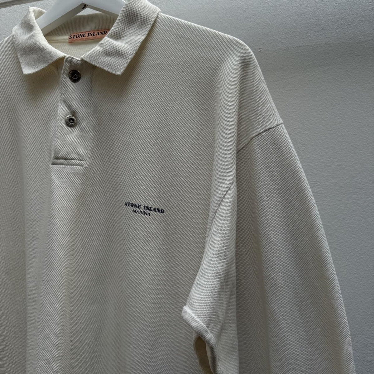1980’s Stone Island Marina Polo Shirt LS (L)