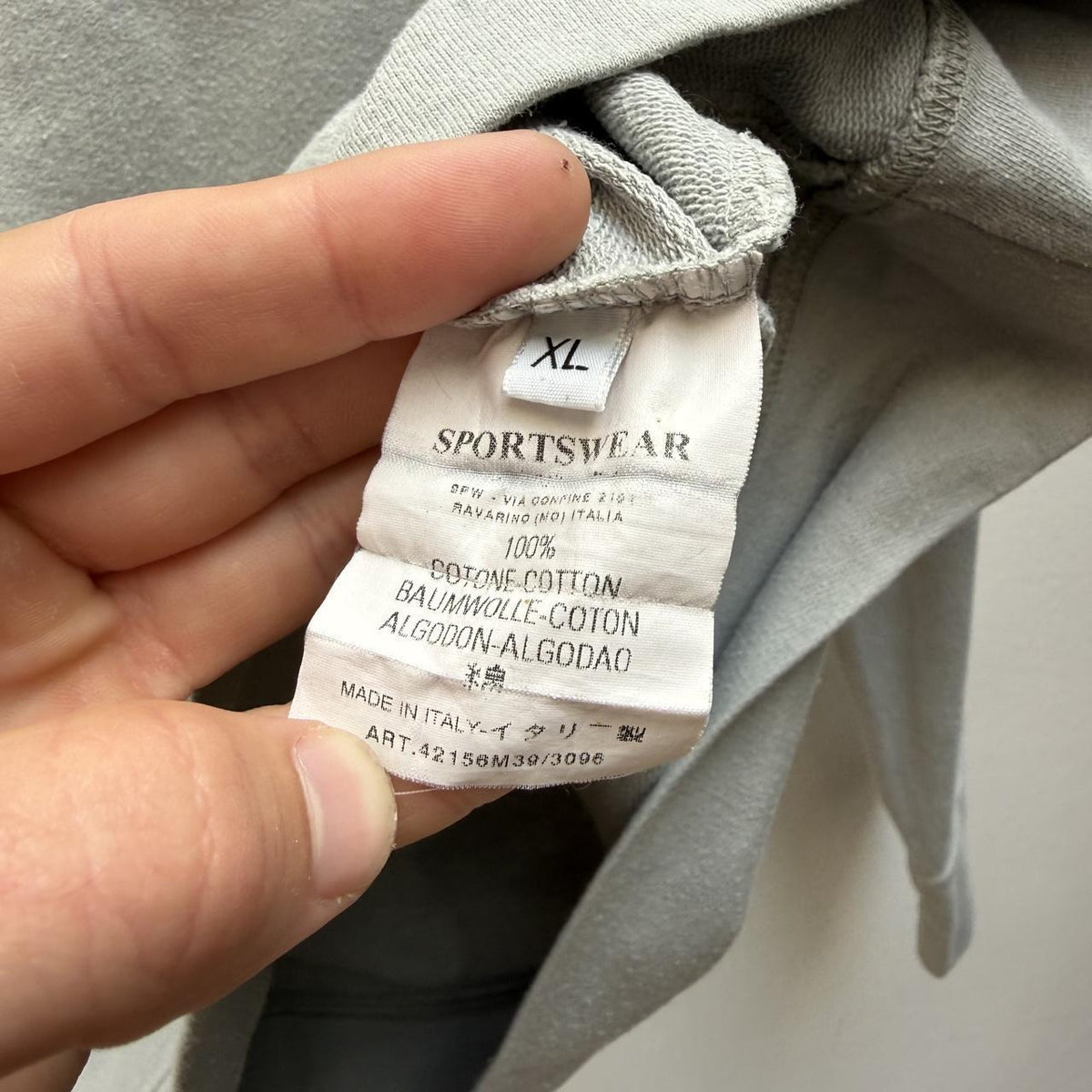 Stone Island Vintage Early 2000s Embroidered Spellout Sweatshirt (XL)