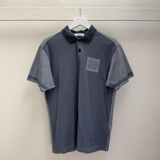 Stone Island Colour Block Polo Shirt (L)