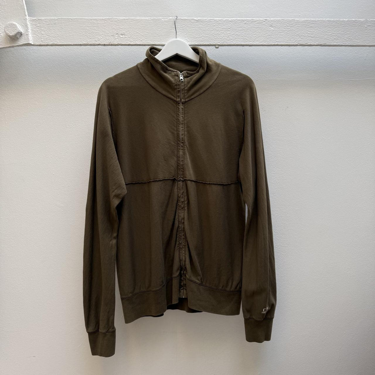 CP Company Full Zip Sweatshirt in Olive (L)