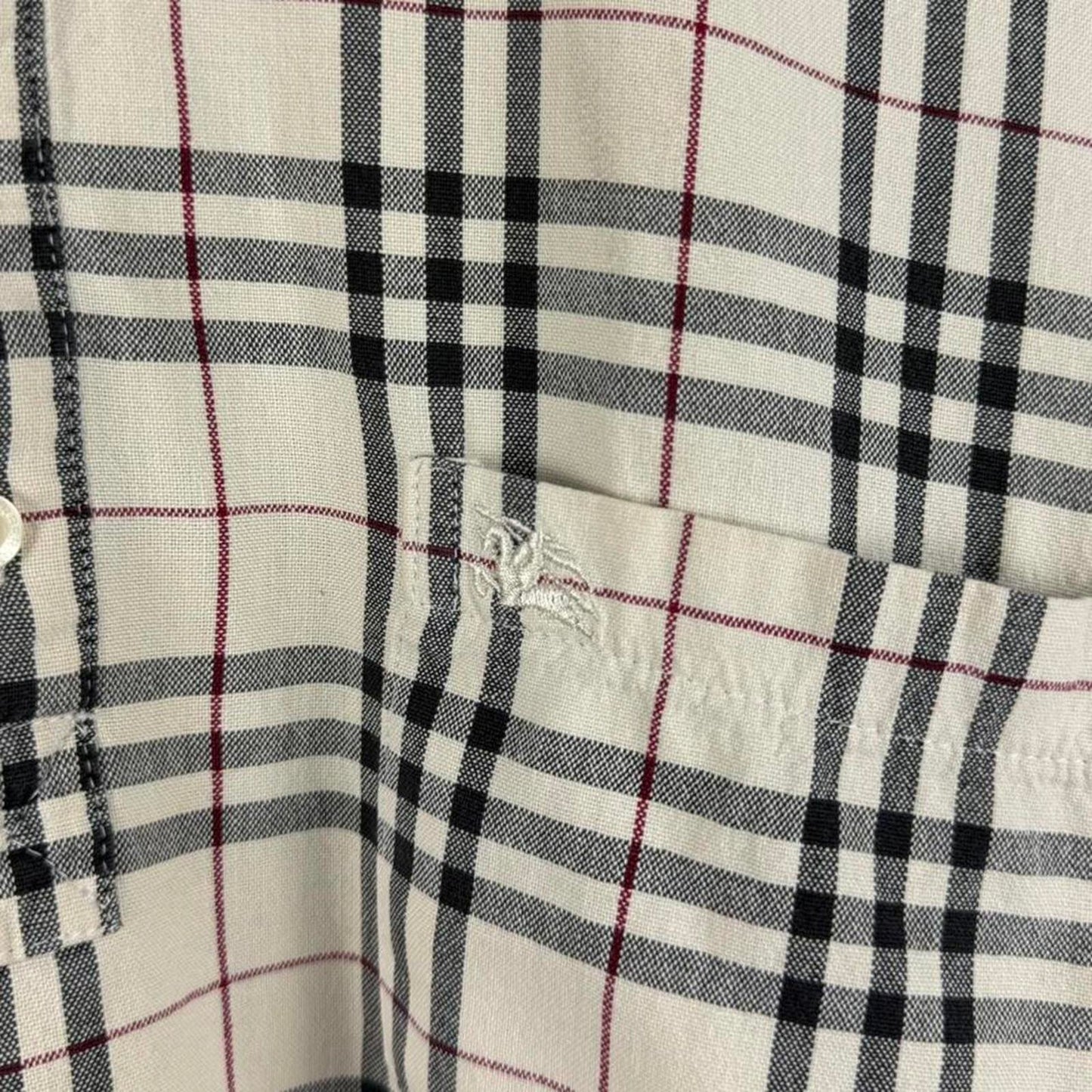 Burberry London Vintage Nova Check Long-Sleeve Polo (XL)