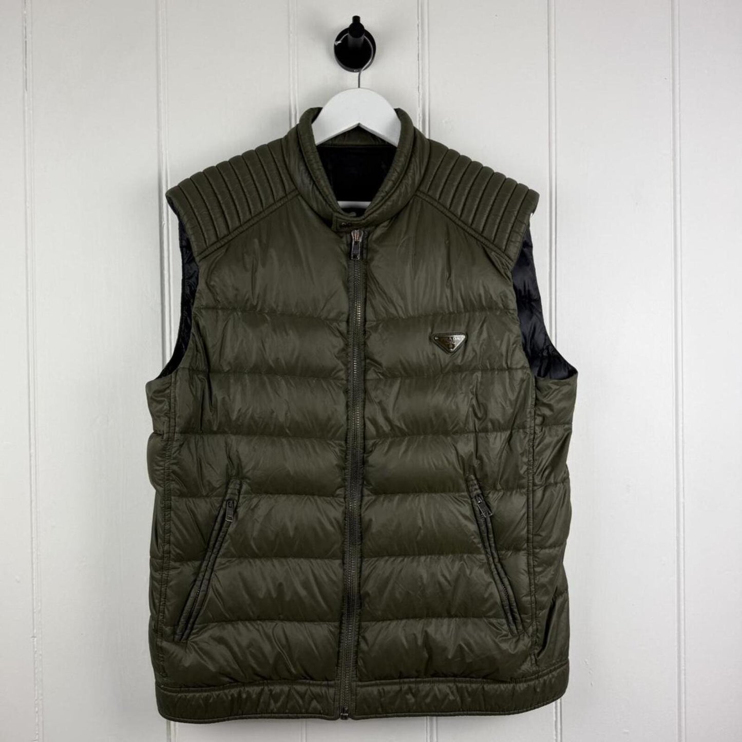 Prada Nylon Padded Vest Olive (XL)