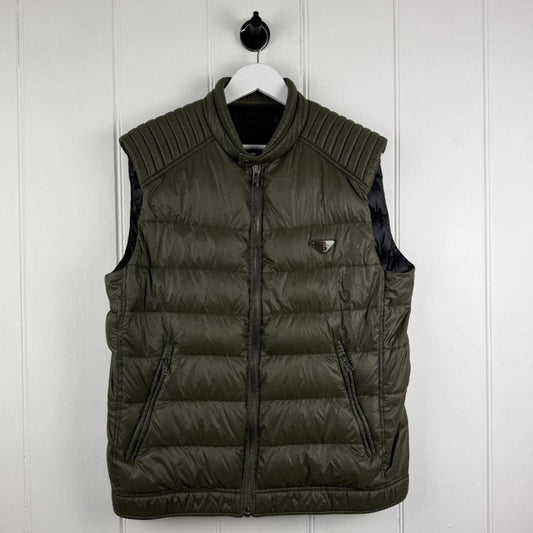 Prada Nylon Padded Vest Olive (XL)