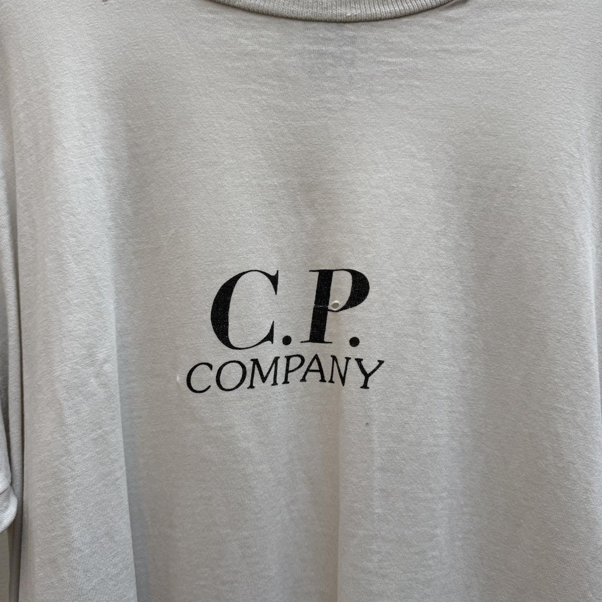 C.P. Company Vintage 1990s Relax Spellout T-Shirt – Off White (L)
