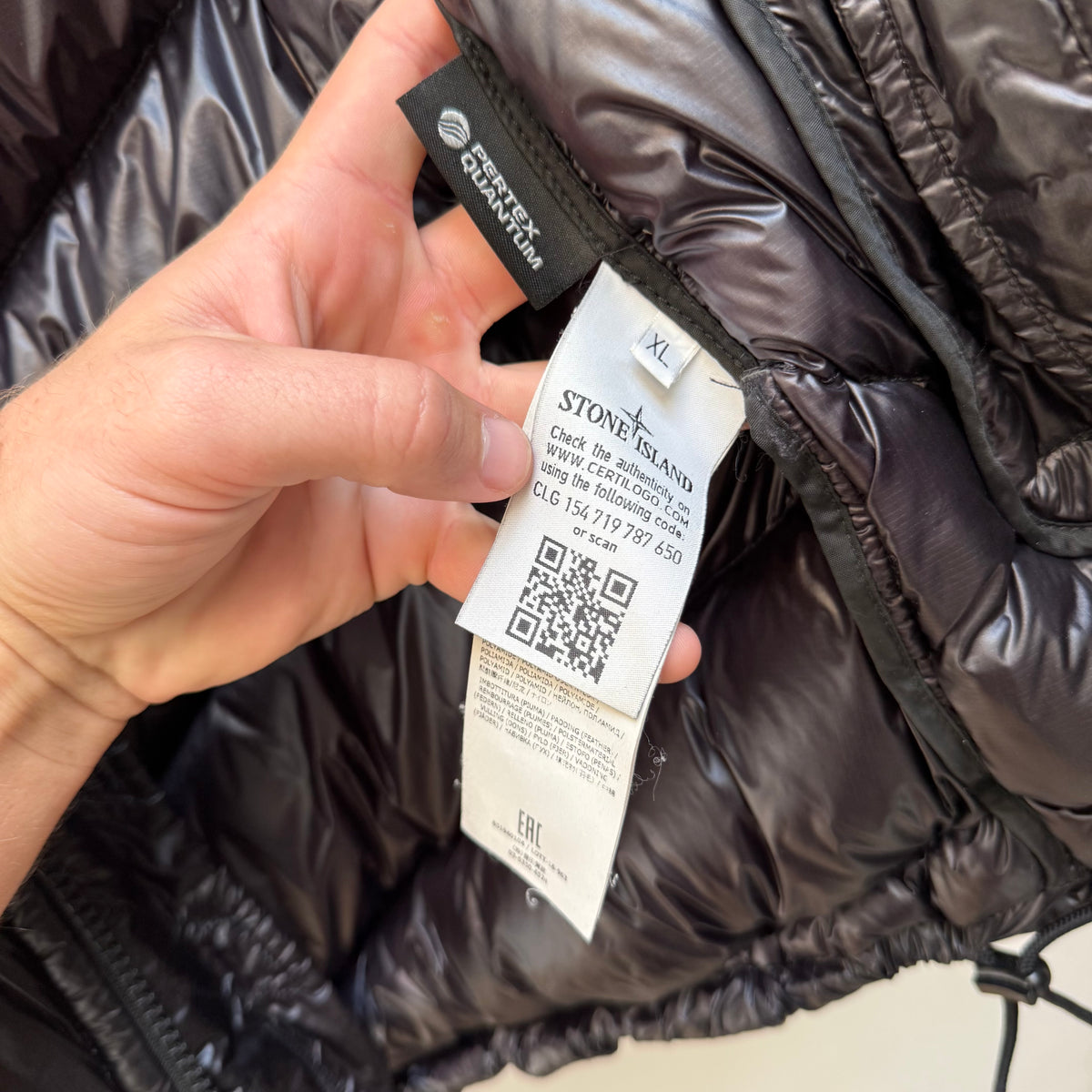 Stone Island Shadow Project Pertex Quantum Y Down Puffer Jacket (XL)