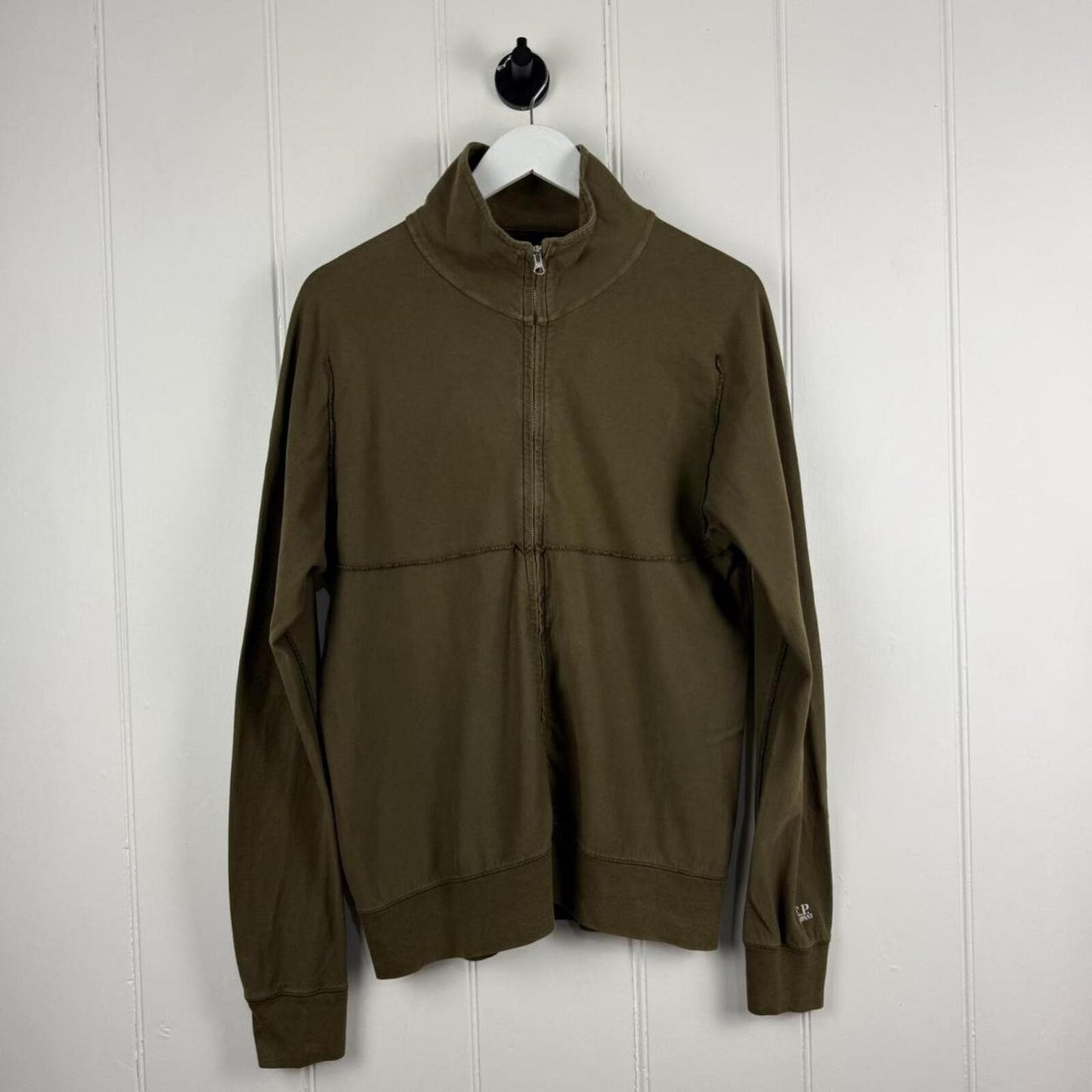 C.P. Company Quarter Zip Sweatshirt Olive (L)
