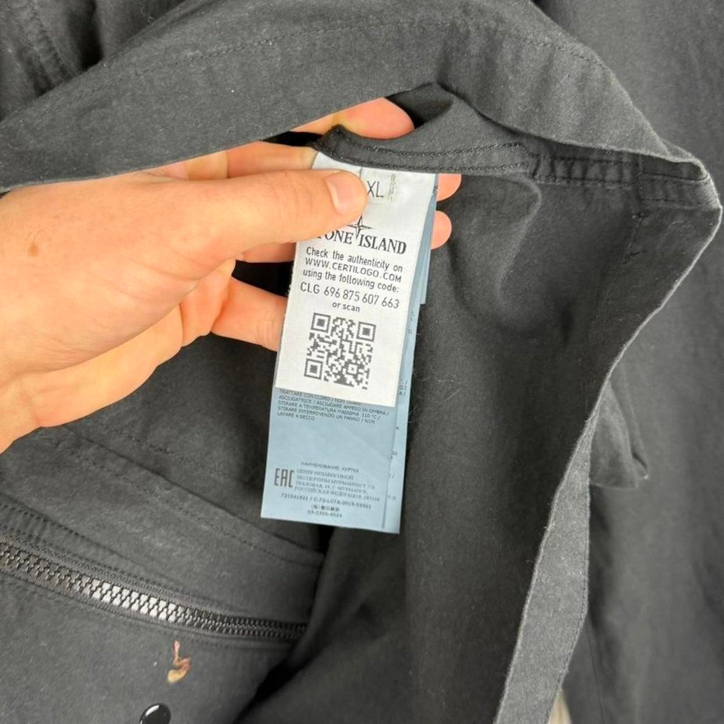 Stone Island Cotton/Cordura Field Jacket Black (XL)