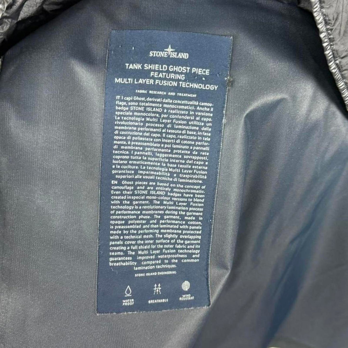 Stone Island Tank Shield Ghost Piece Parka (M)