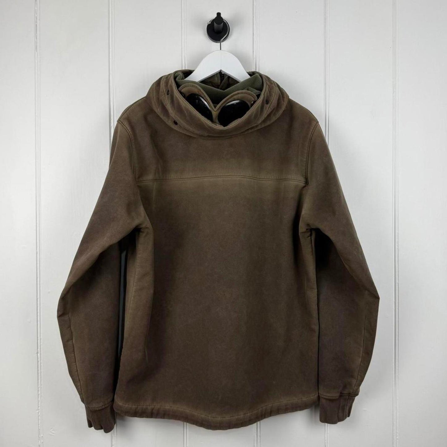 CP Company Re Colour Soft Shell Goggle Jacket in Brown (L)