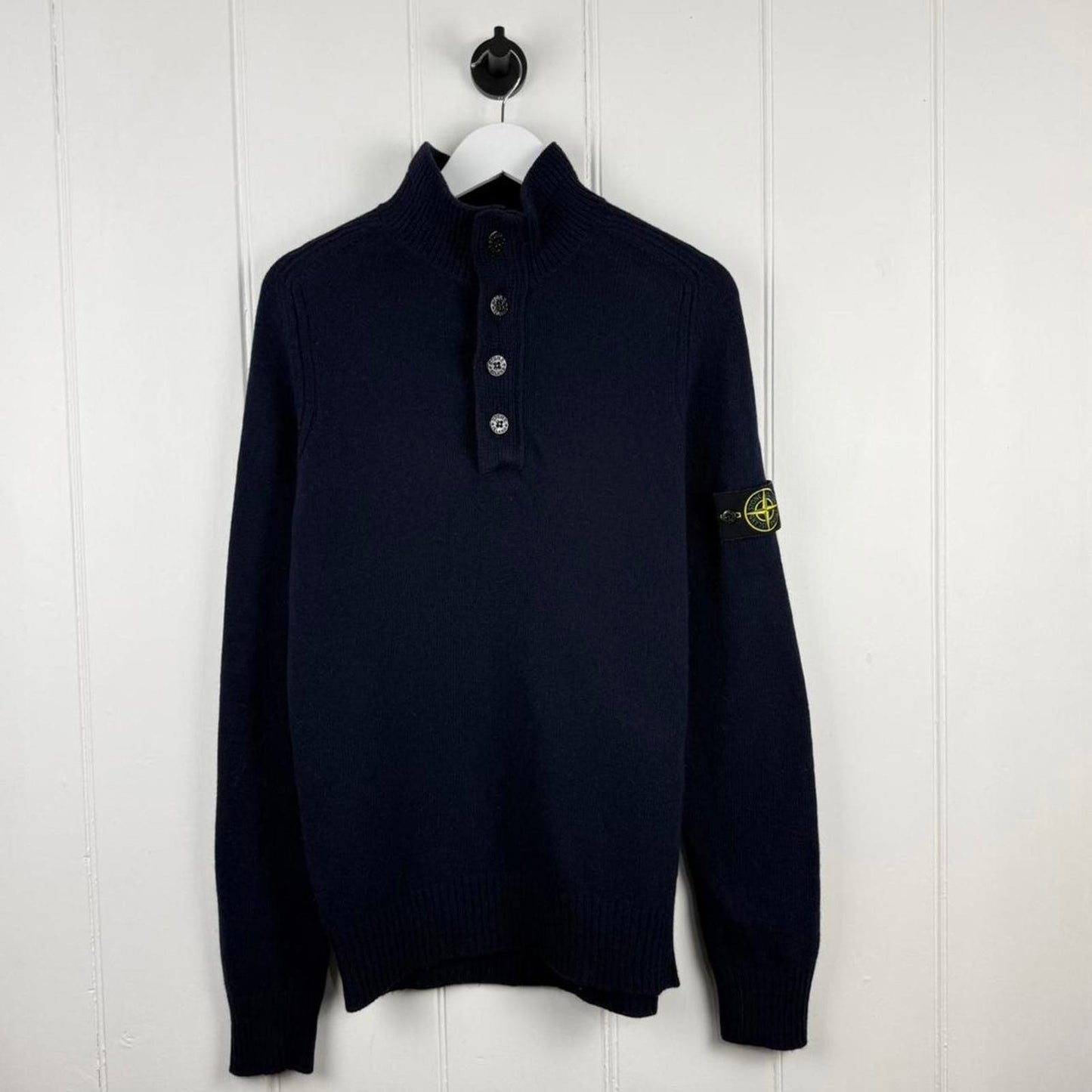 Stone Island Button Neck Knit Jumper (M)