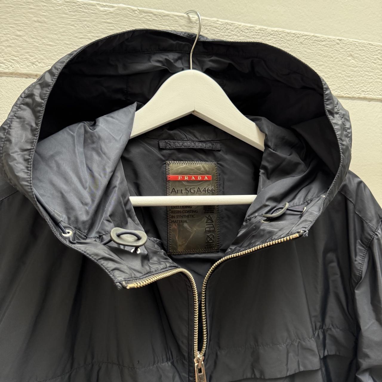 Prada Nylon Windbreaker Jacket in Navy (XL)
