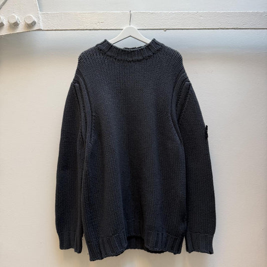 2001 Stone Island Chunky Wool Knit Jumper (XXL)