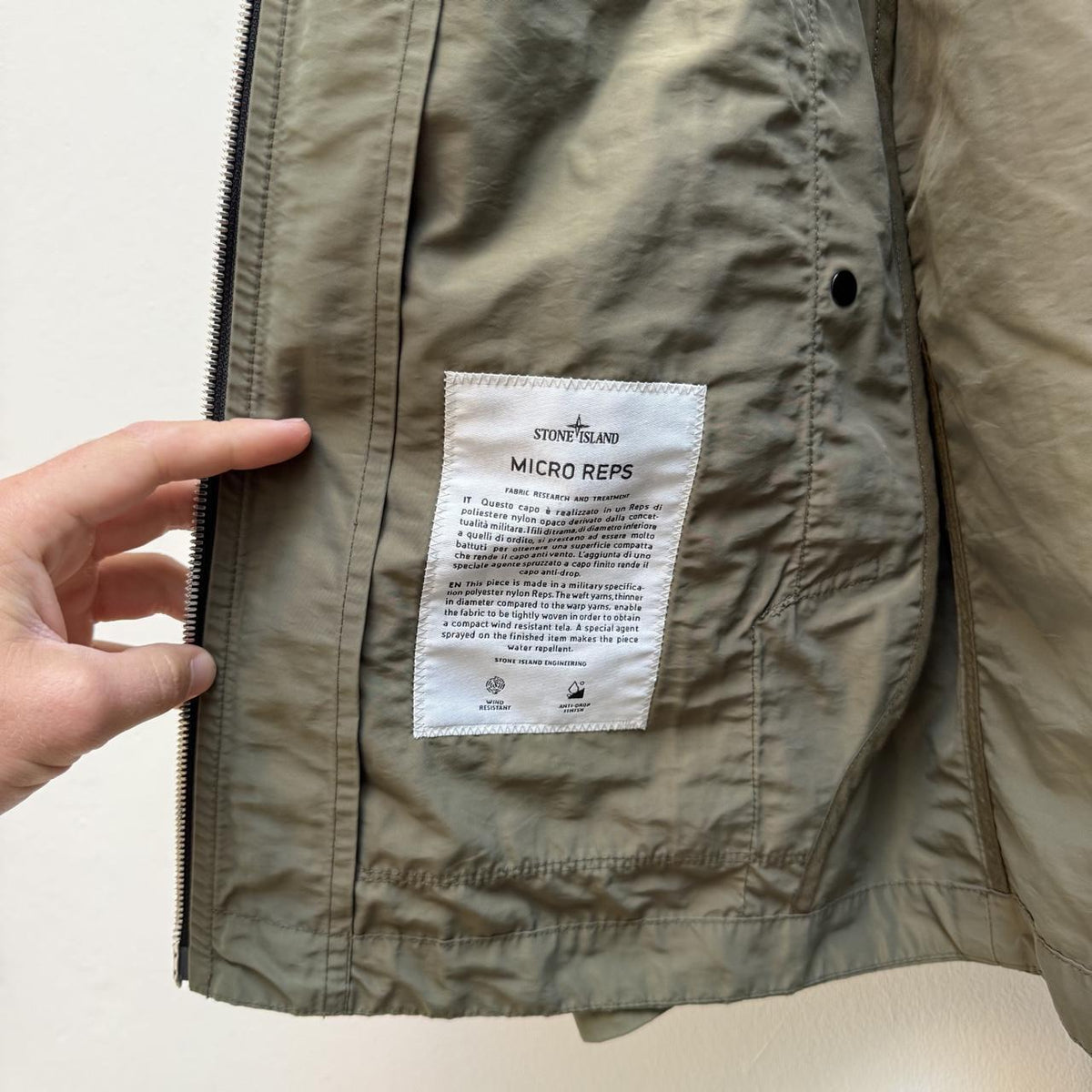Stone Island Micro Reps Hooded Parka Jacket (L)