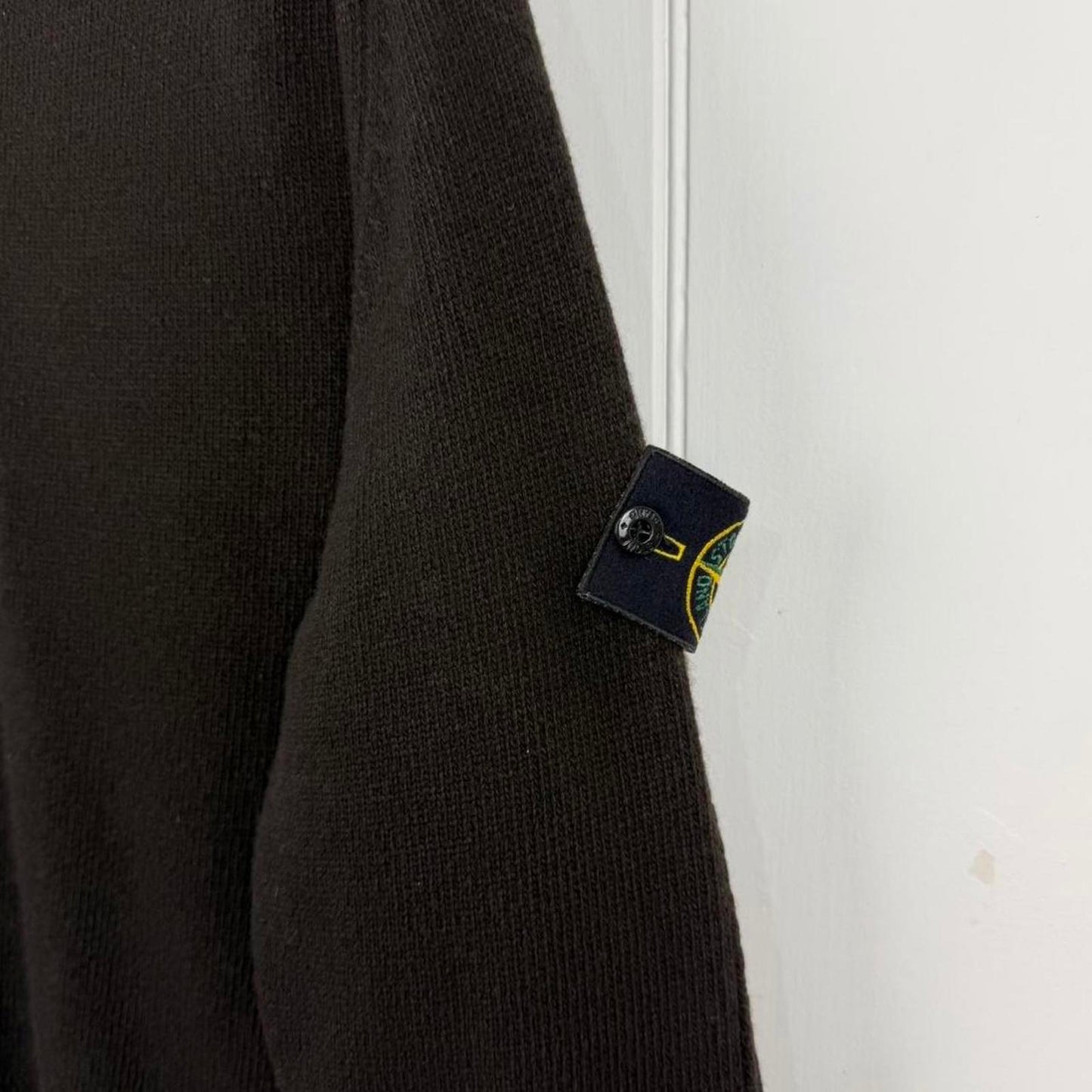 Stone Island Quarter Zip Knit Brown (XL)