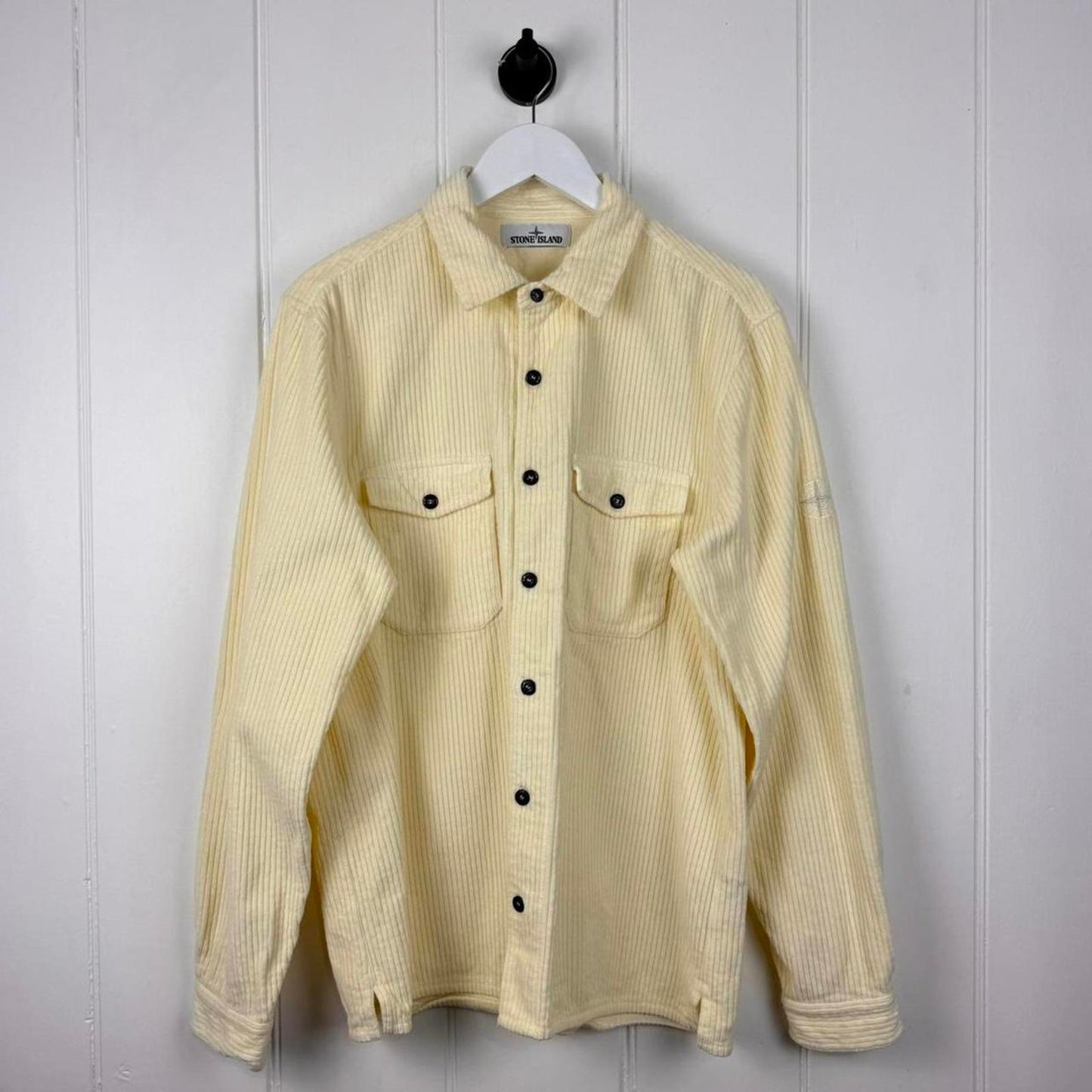 Stone Island Cord Overshirt Cream (L)