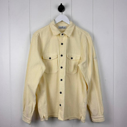 Stone Island Cord Overshirt Cream (L)