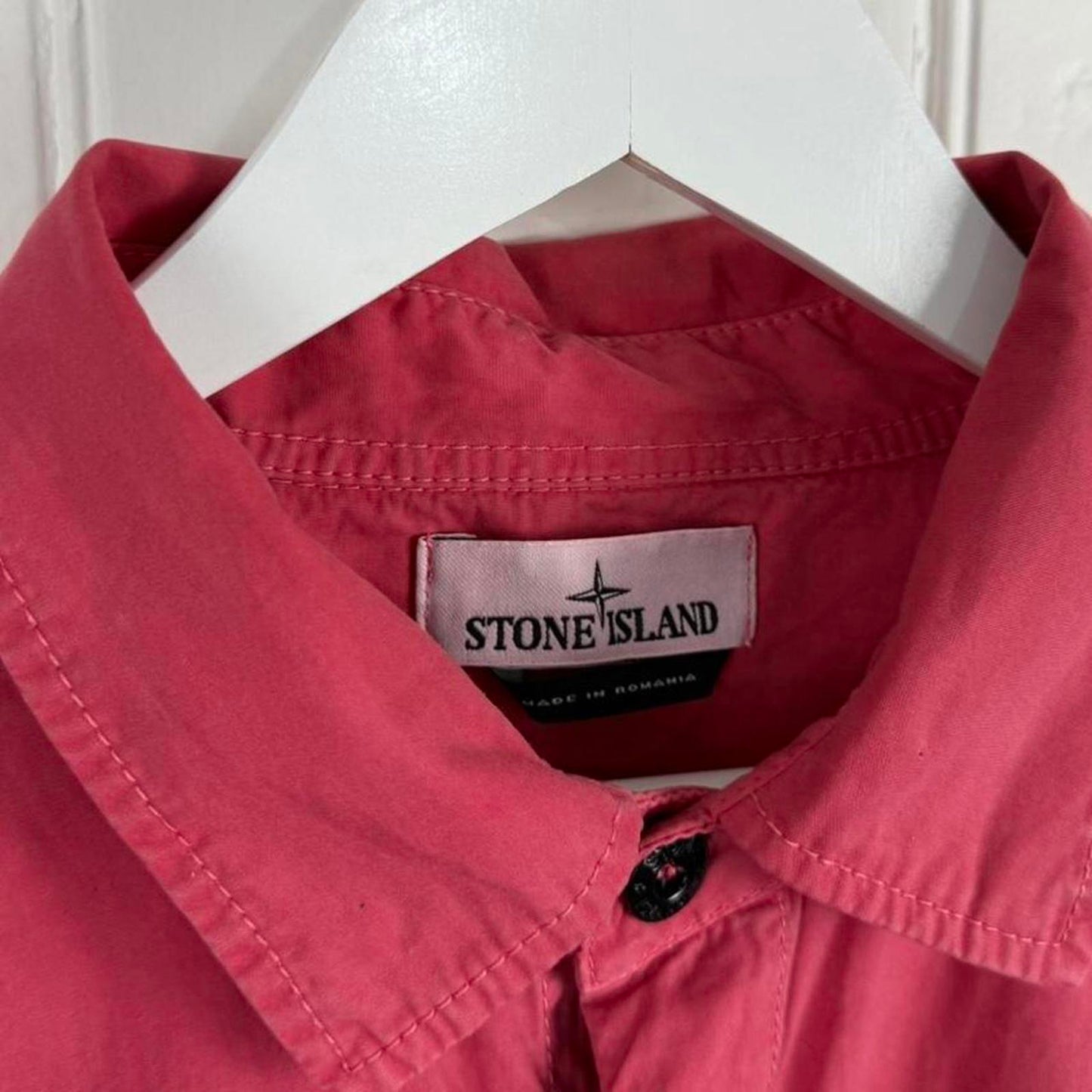 Stone Island Garment Dyed Overshirt Pink (XXL)