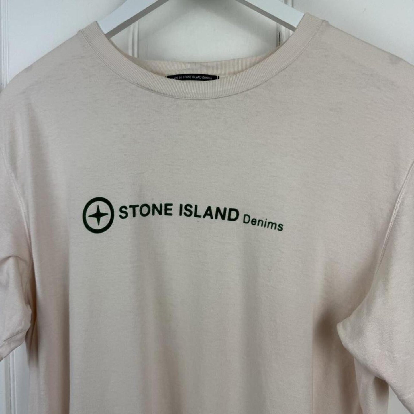 Stone Island Denims Logo T-Shirt Salmon (XL)