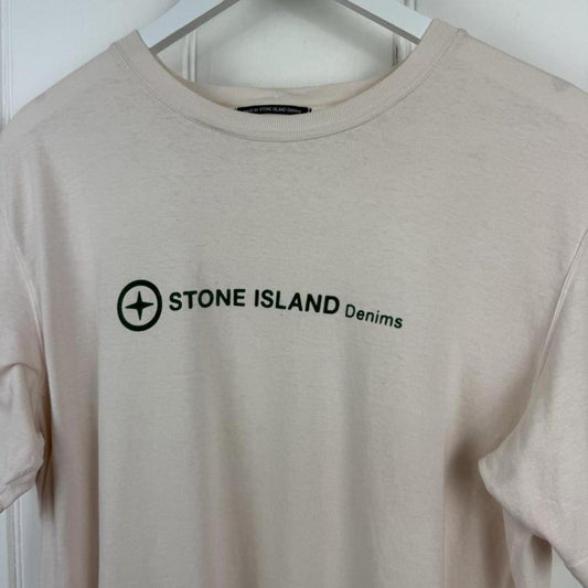 Stone Island Denims Logo T-Shirt Salmon (XL)