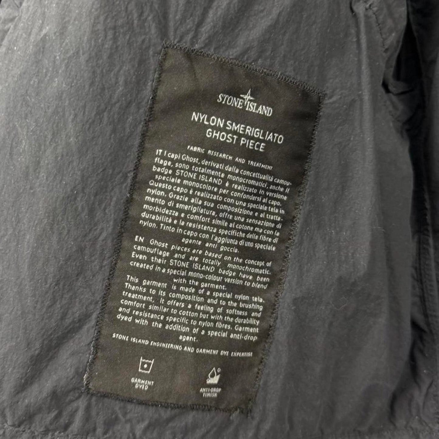 Stone Island Ghost Piece Nylon Smerrigliato Hooded Jacket (XL)