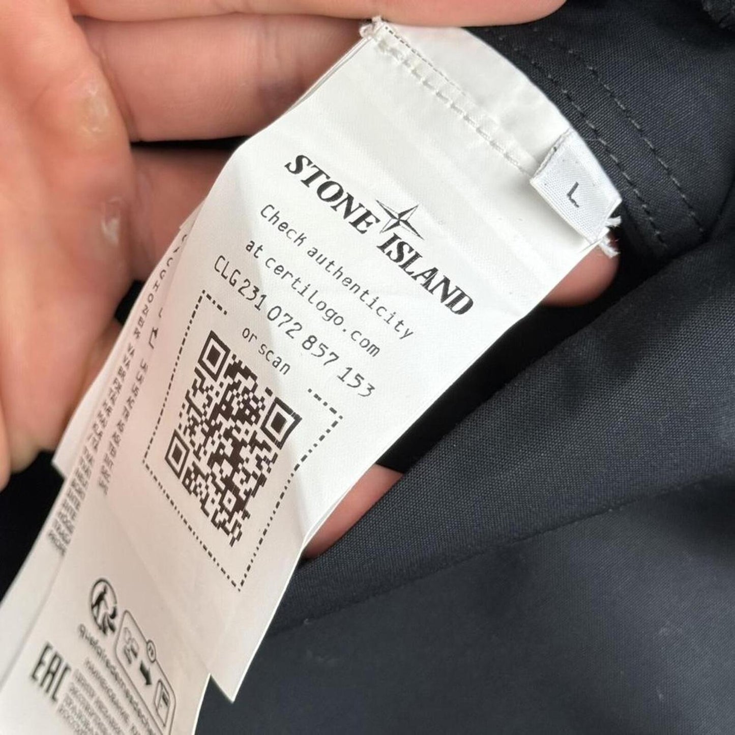 Stone Island Ghost O-Ventile Smock Black (L)