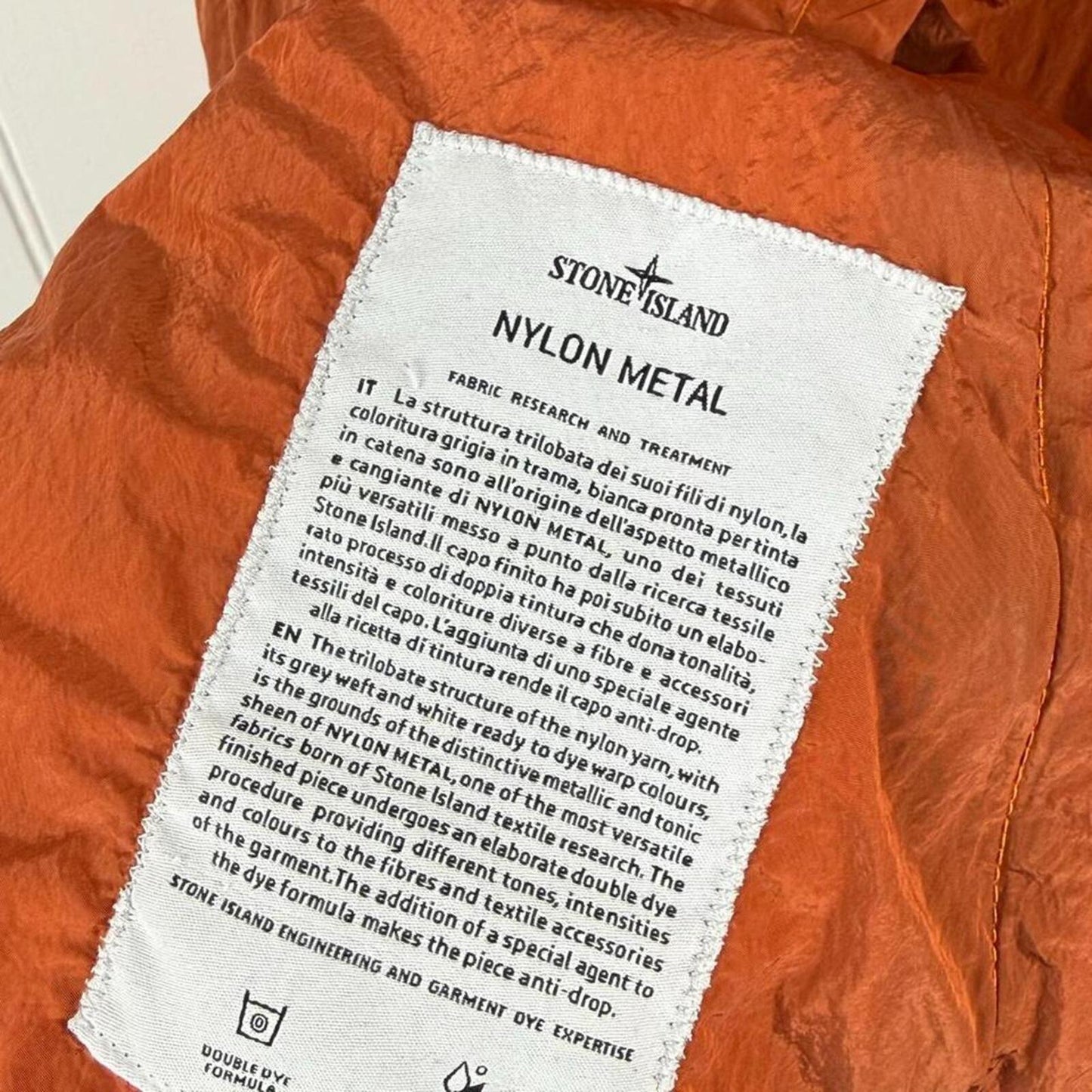 Stone Island Nylon Metal Hooded Jacket Orange (XXL)