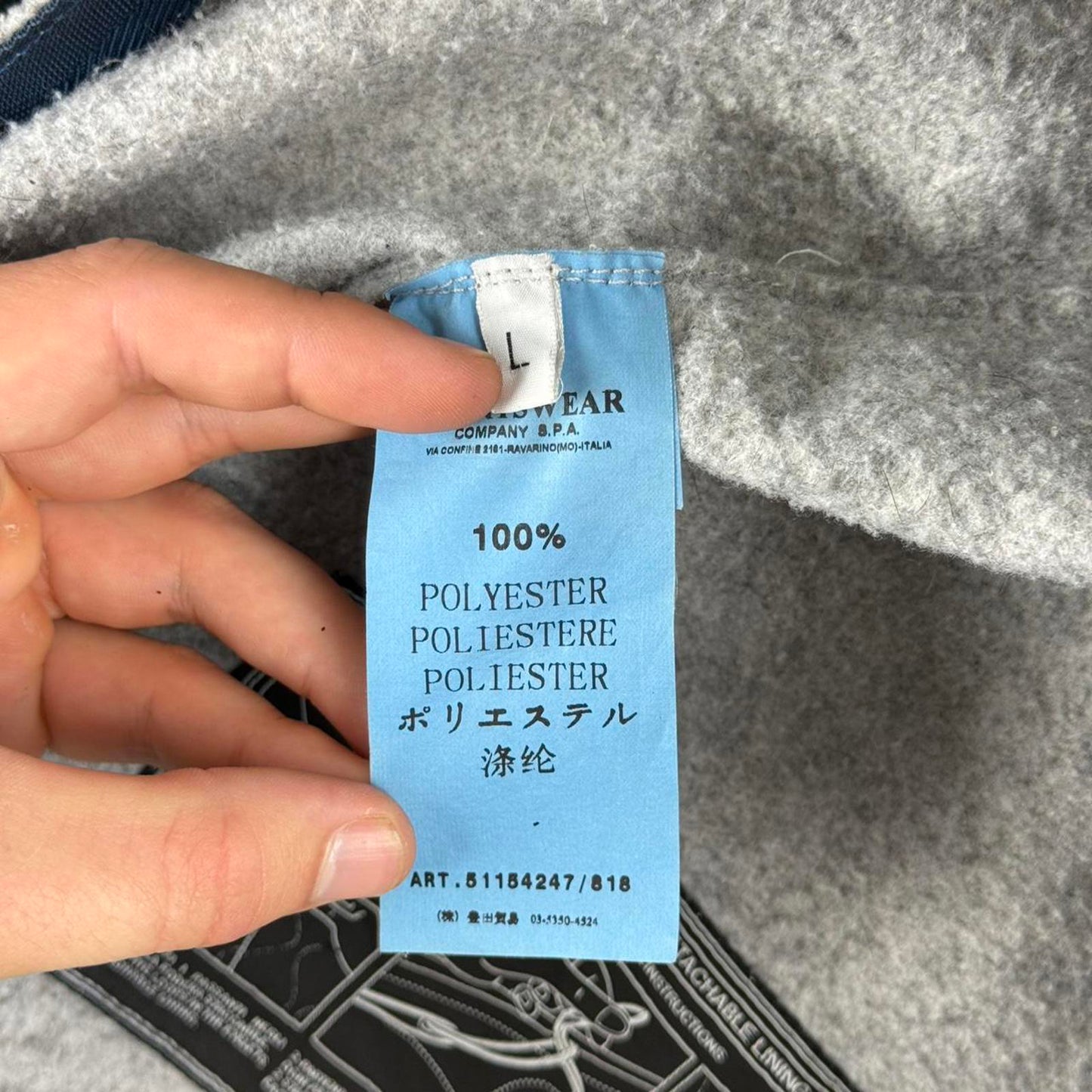 Stone Island “Graphite” Hand-Sprayed Jacket (L)