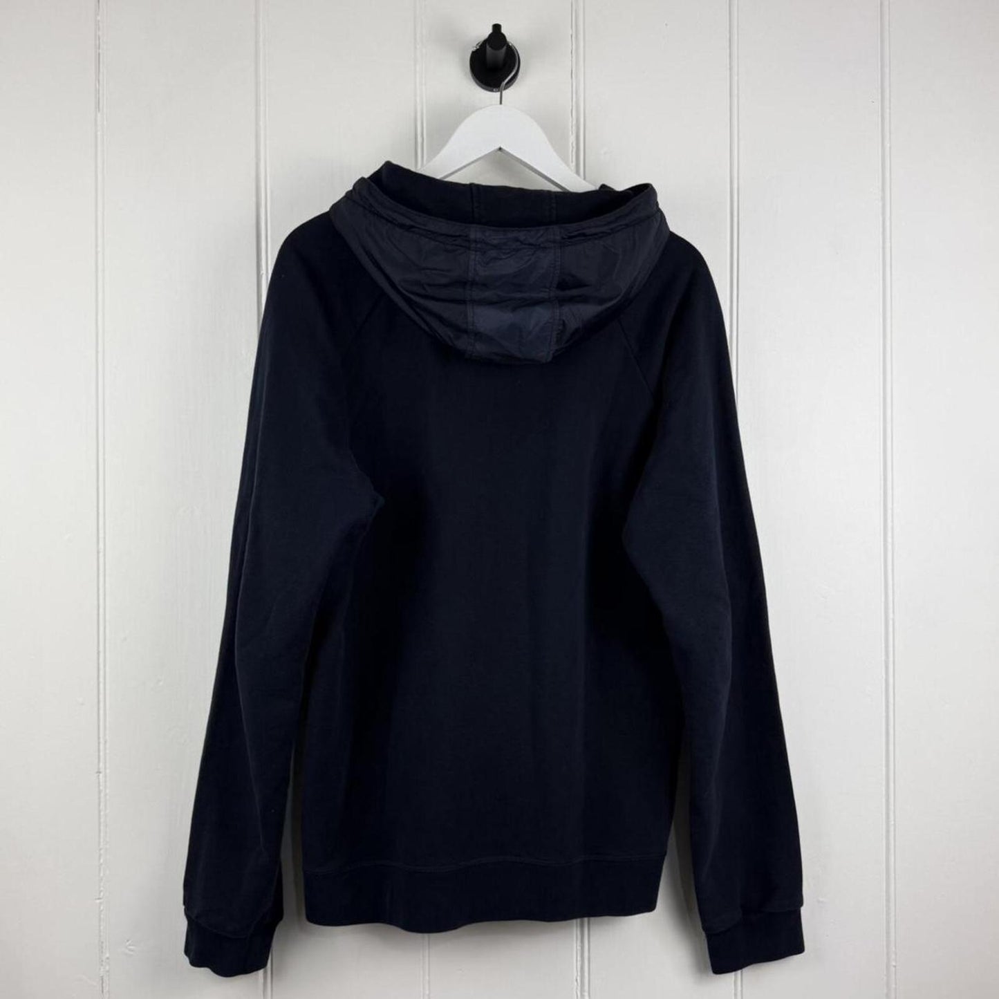 Prada Zip Hoodie Navy Nylon Hood (L)