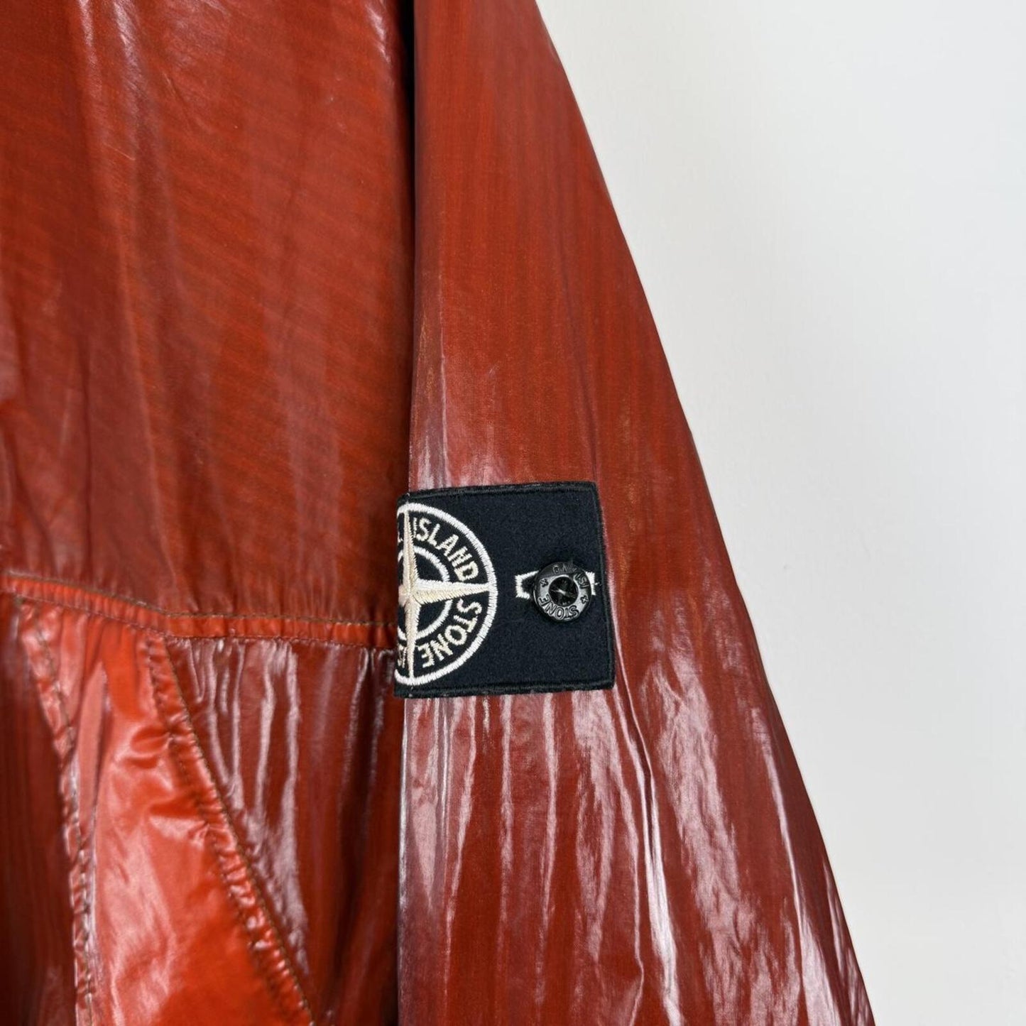 SS2012 Stone Island Mussola Prismatica Hooded Jacket Red (XXXL)