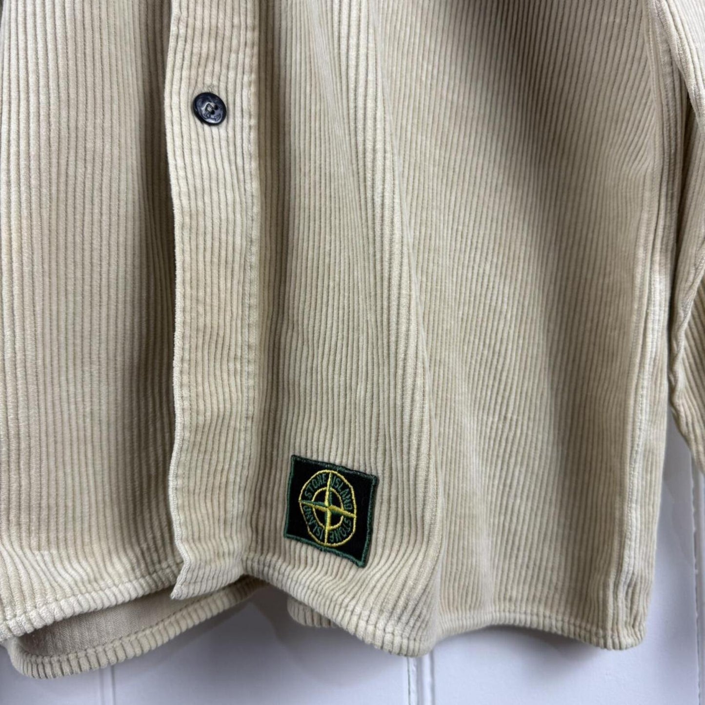Stone Island 1991 Front Patch Jumbo Corduroy Shirt (XL)